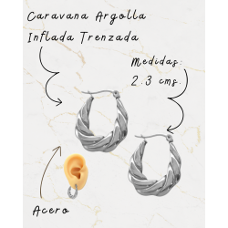 Argolla Inflada Trenzada...