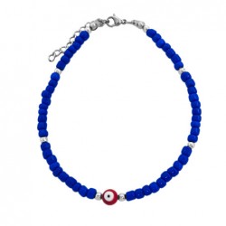 Tobillera Azul con Ojo...