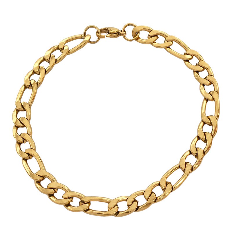Pulsera Figaro 7 mm, 19 cms.