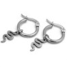 Argolla con Dije Cobra 1,5 cms.
