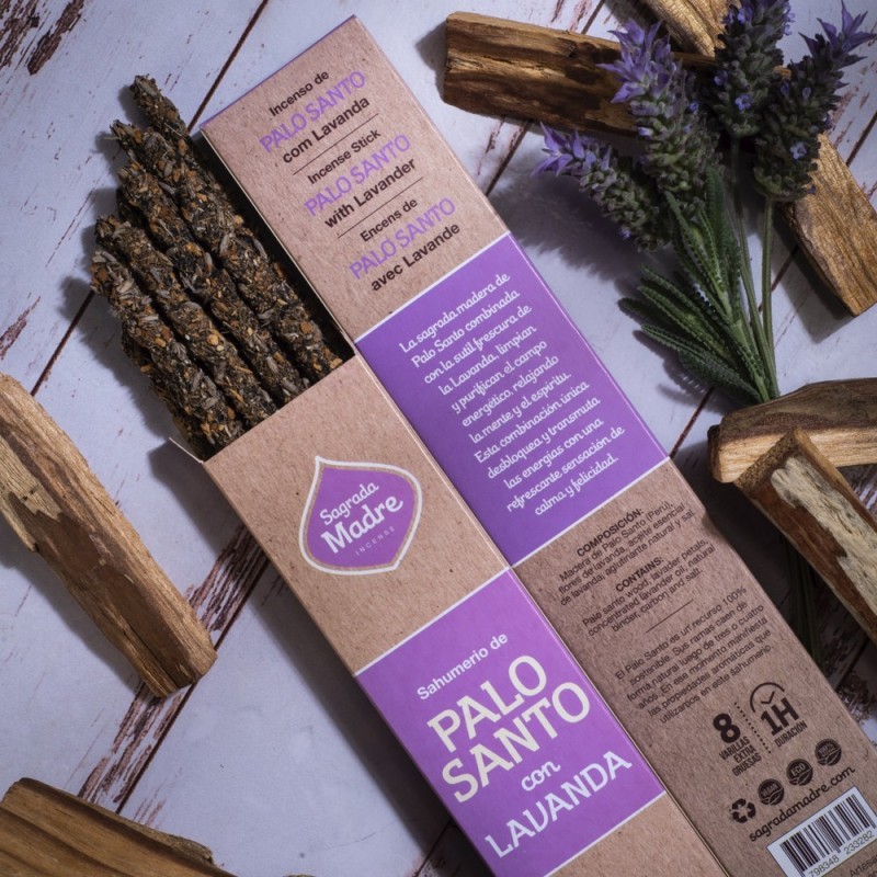 Sahumerio Lavanda y Palo Santo.