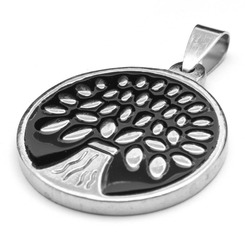 Dije Arbol Inflado Negro 2,8 cms.