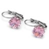 Aro Cubic Rosa Cierre Brisura 6 mm.