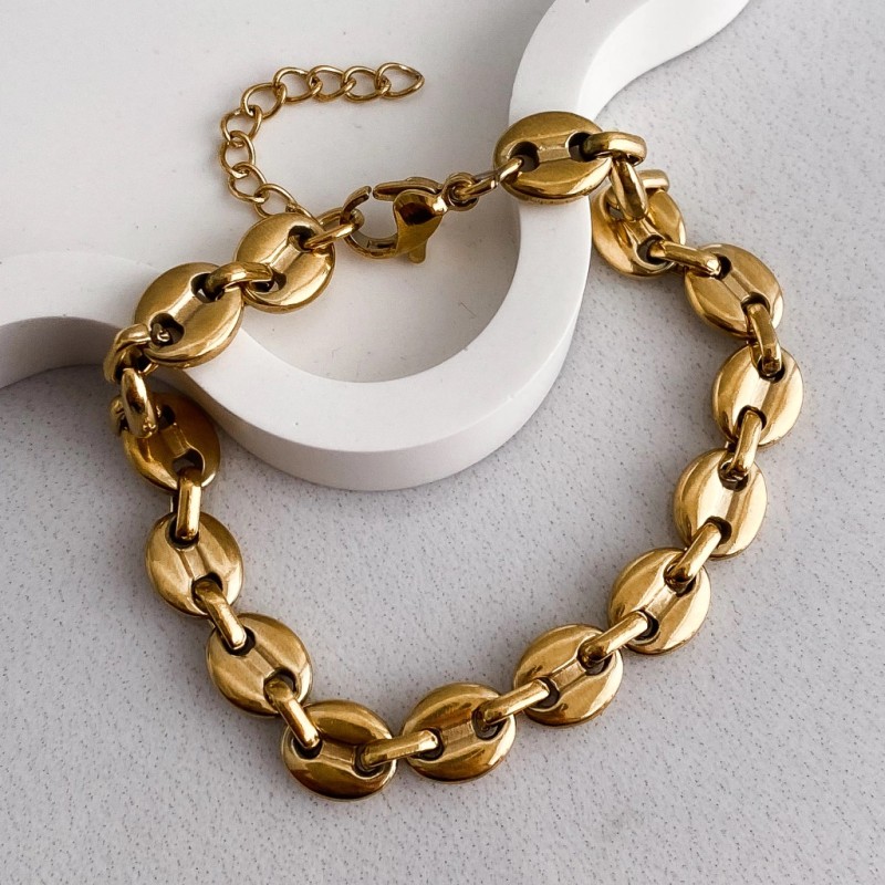 Pulsera Eslabones Tipo Gucci 18-21 cms.
