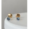 Abridor Enchapado en Oro 24K Cubic Celeste.
