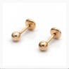 Abridor Enchapado en Oro 24K Bolita 5 mm.