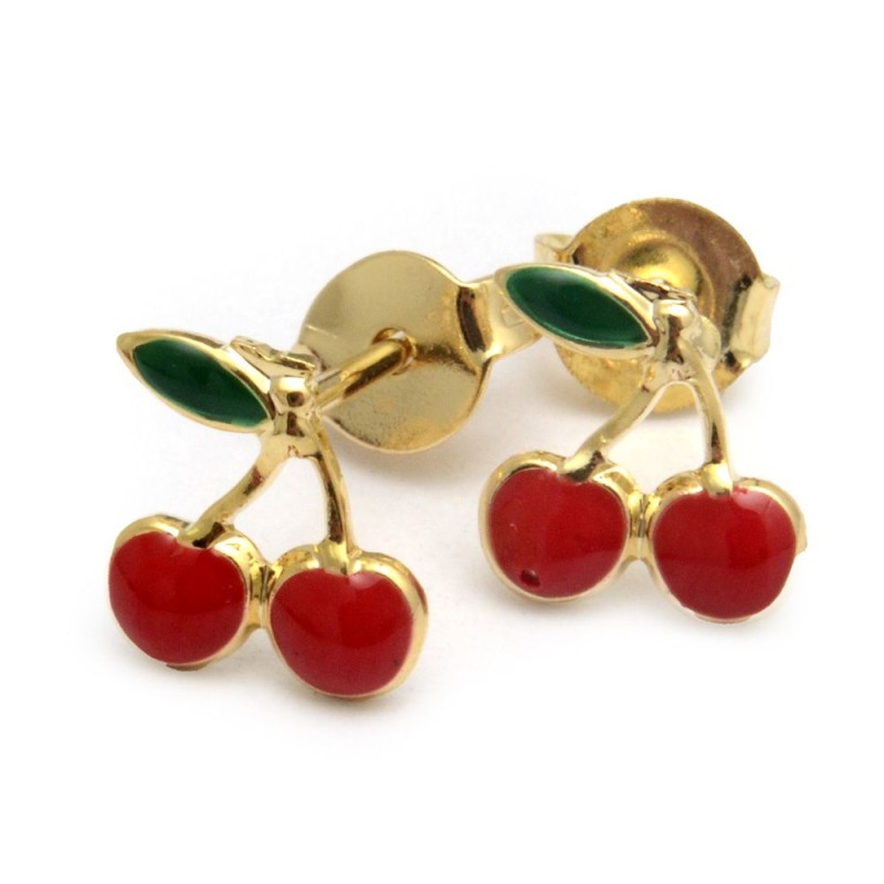 Aros Cherry Rojo 8 mm.