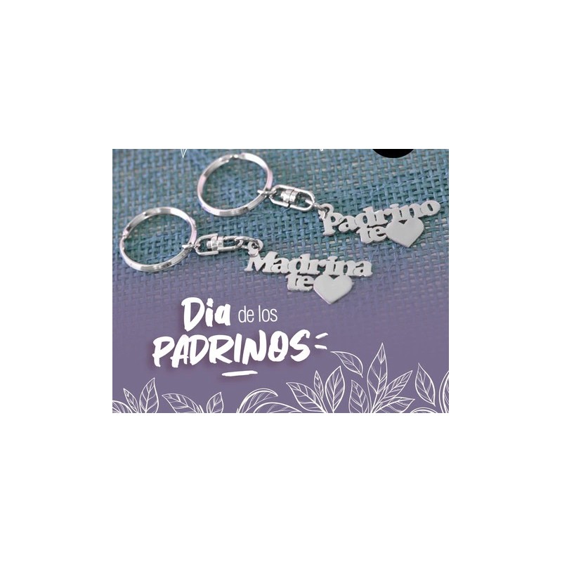 Llaveros Padrino y Madrina.